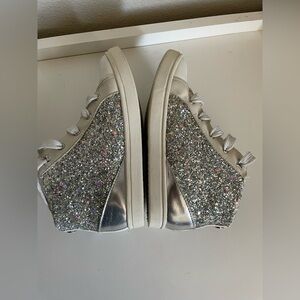 NINA Glitter High-Top Sneakers with Star Size 12